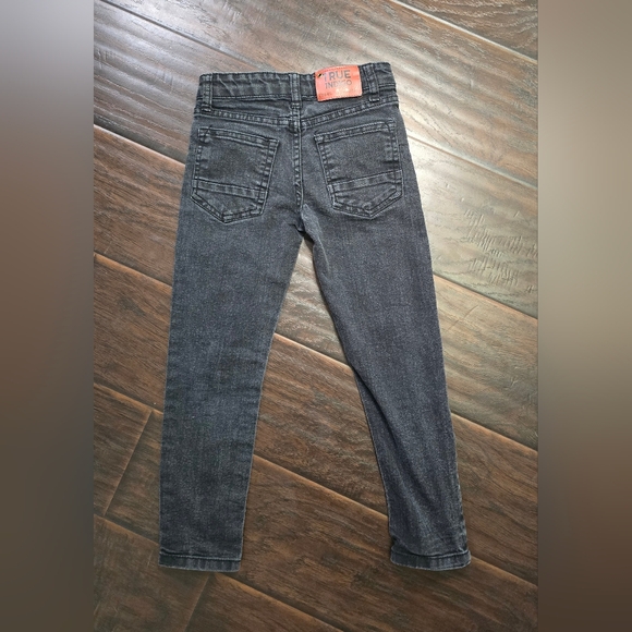 True Indigo Boys Black Skinny Jeans Size 6 - Picture 2 of 10